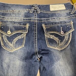 Angels Jeans Blue Boot Cut Denim with Distinctive Stitching